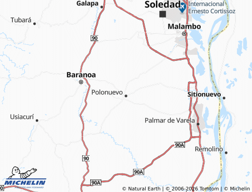 Mapa MICHELIN Polonuevo - ViaMichelin