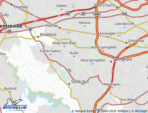 Mappa MICHELIN Burke - ViaMichelin