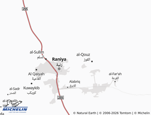 Carte MICHELIN al-Wazran - ViaMichelin