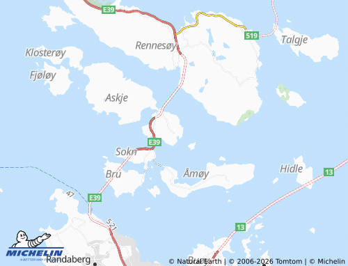 Carte MICHELIN Askje - ViaMichelin