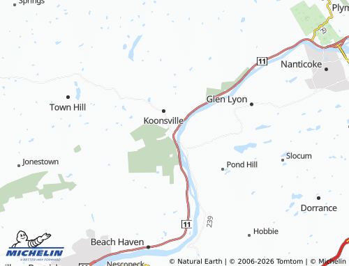 Carte MICHELIN Shickshinny - ViaMichelin