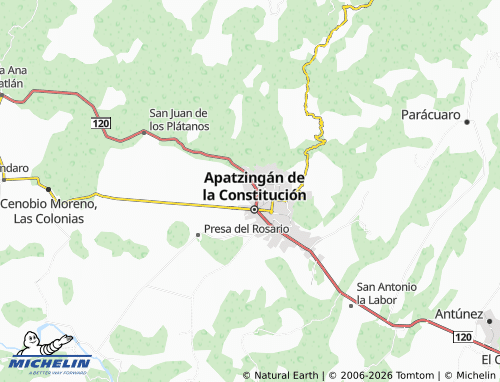 Mapa MICHELIN Generalísimo Morelos - ViaMichelin