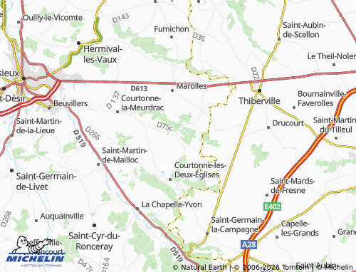 MICHELIN Cordebugle map - ViaMichelin
