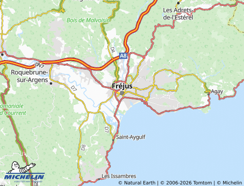 Carte MICHELIN Fréjus - ViaMichelin
