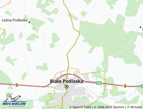 MICHELIN Roskosz map - ViaMichelin