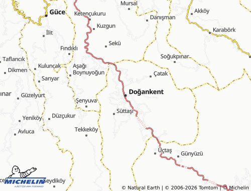 Mappa MICHELIN Doğankent - ViaMichelin