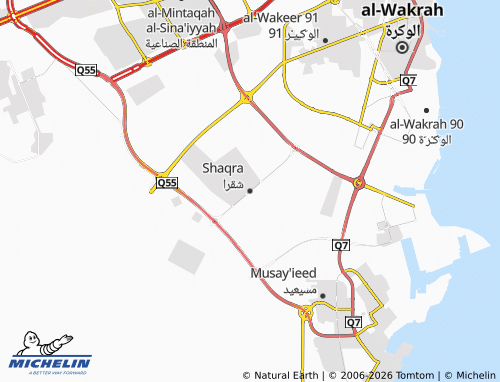 Mapa MICHELIN Shaqra - ViaMichelin