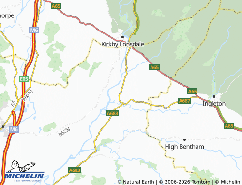 Carte MICHELIN Tunstall - ViaMichelin