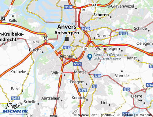 Mappa MICHELIN Berchem - ViaMichelin