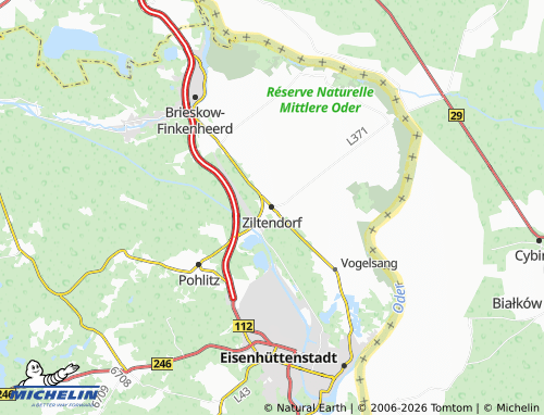 Mapa MICHELIN Ziltendorf - ViaMichelin