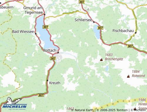 MICHELIN Haslau map - ViaMichelin