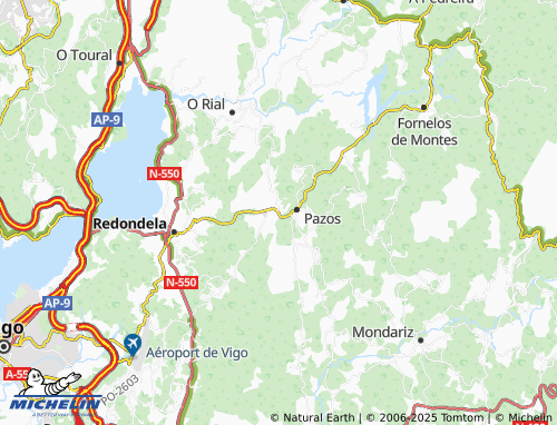 MICHELIN-Landkarte Amoedo (San Sadurniño) - ViaMichelin