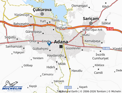 Mapa MICHELIN Adana - ViaMichelin