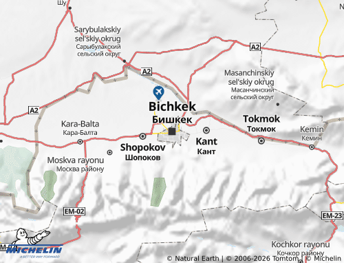 MICHELIN-Landkarte Bischkek - ViaMichelin