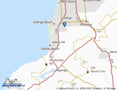 MICHELIN Sellicks Hill map - ViaMichelin