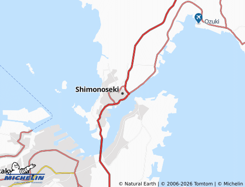 Mappa MICHELIN Shimonoseki - ViaMichelin