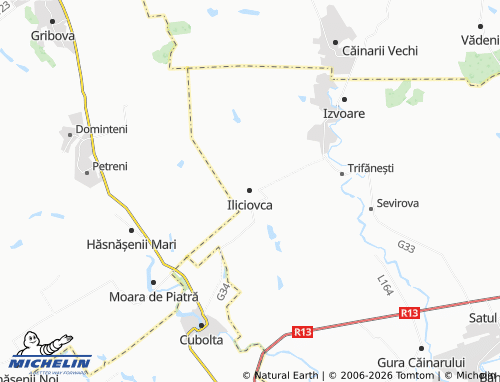 MICHELIN-Landkarte Iliciovca - ViaMichelin