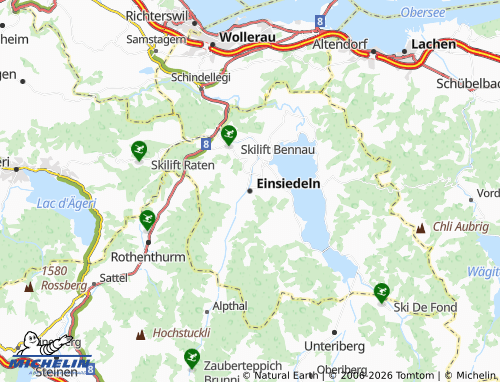 Mappa MICHELIN Einsiedeln - ViaMichelin