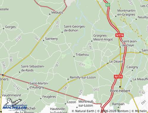MICHELIN Tribehou map - ViaMichelin