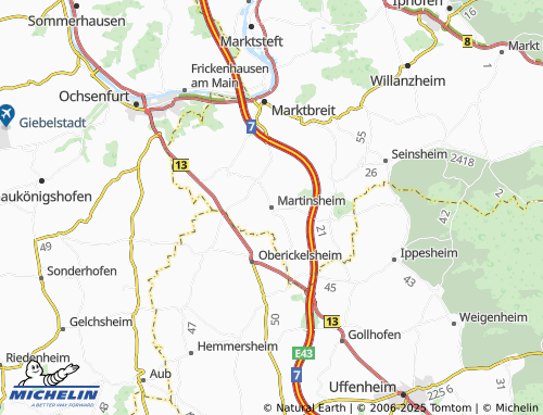 Kaart MICHELIN Martinsheim - ViaMichelin