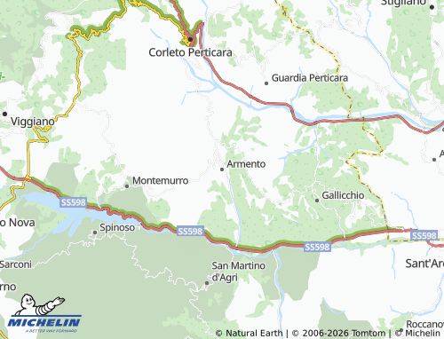 Mapa MICHELIN Armento - ViaMichelin