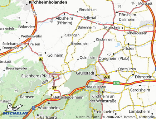 Mapa MICHELIN Quirnheim - ViaMichelin
