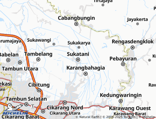 MICHELIN Sukatani map - ViaMichelin