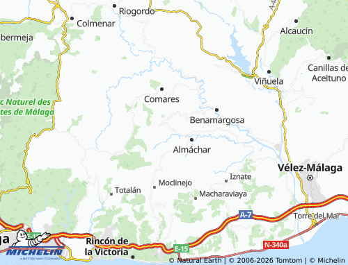MICHELIN El Borge map - ViaMichelin
