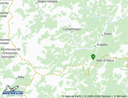 MICHELIN Rassa map - ViaMichelin