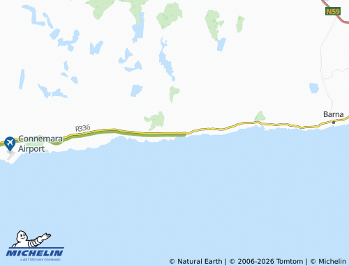 Carte MICHELIN Spiddal - ViaMichelin