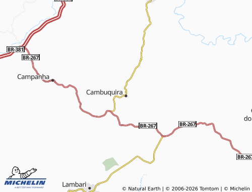 MICHELIN-Landkarte Cambuquira - ViaMichelin