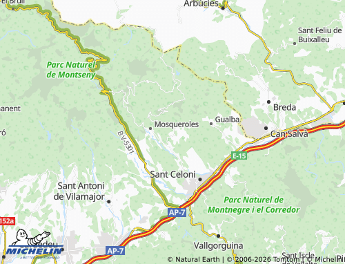 Carte MICHELIN Campins - ViaMichelin