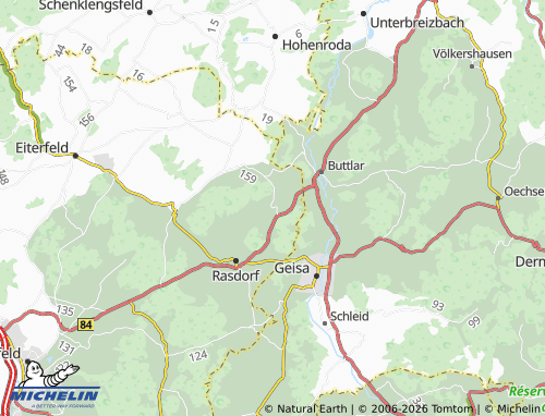 MICHELIN Grüsselbach map - ViaMichelin