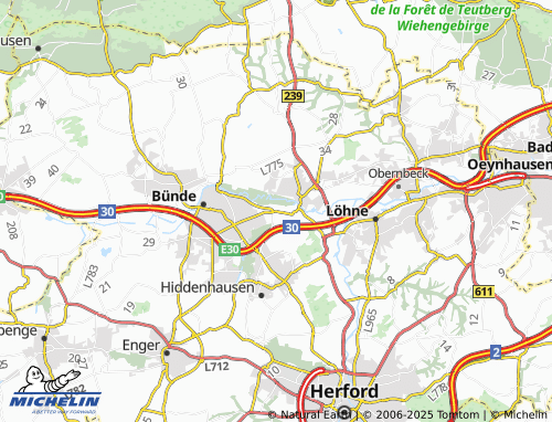 MICHELIN Südlengern map - ViaMichelin