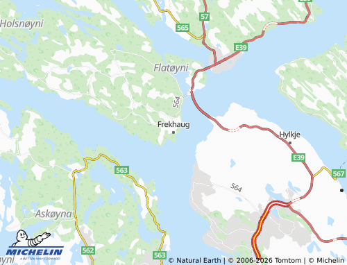 MICHELIN Frekhaug map - ViaMichelin