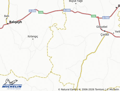 MICHELIN Çongar map - ViaMichelin