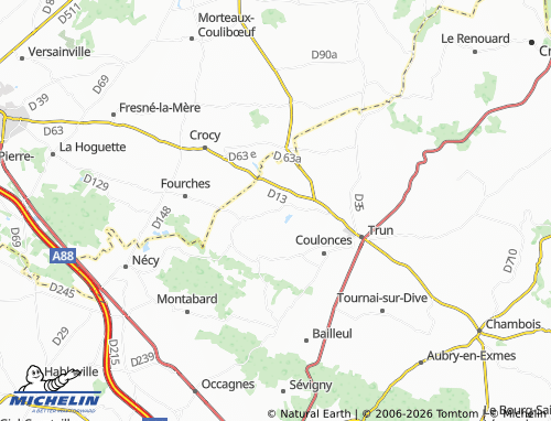 MICHELIN Ommoy map - ViaMichelin
