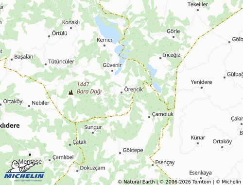 MICHELIN Örencik map - ViaMichelin