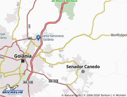 Mapa MICHELIN Estrela do Sul - ViaMichelin