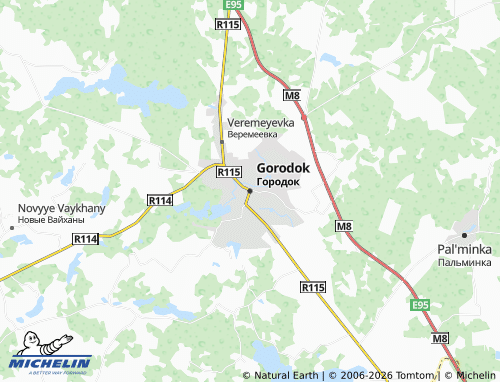 MICHELIN-Landkarte Gorodok - ViaMichelin