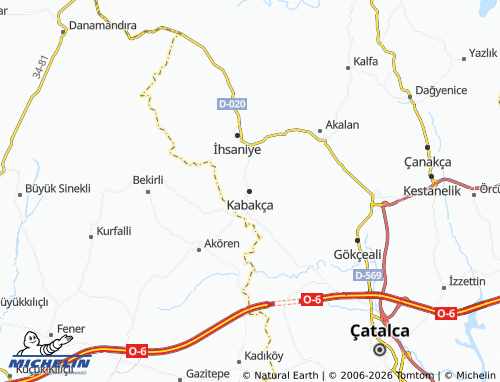 Mappa MICHELIN Kabakça - ViaMichelin