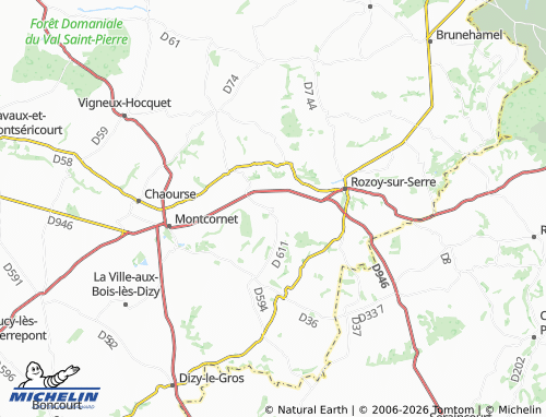 Mapa MICHELIN Soize - ViaMichelin
