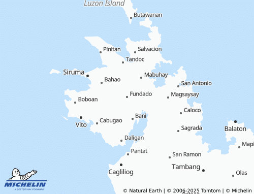 MICHELIN Fundado map - ViaMichelin