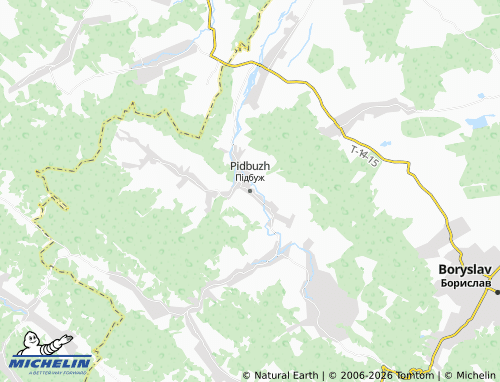 Mapa MICHELIN Pidbuzh - ViaMichelin