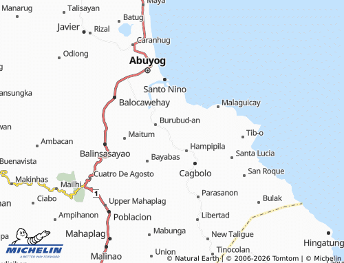 MICHELIN Salvacion map - ViaMichelin