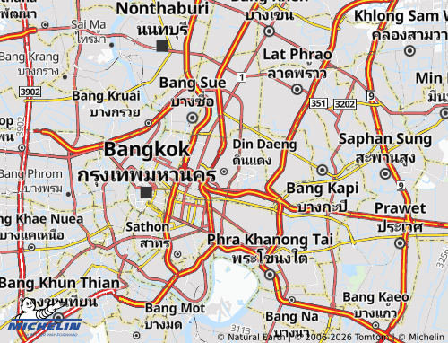 MICHELIN-Landkarte Din Daeng - ViaMichelin