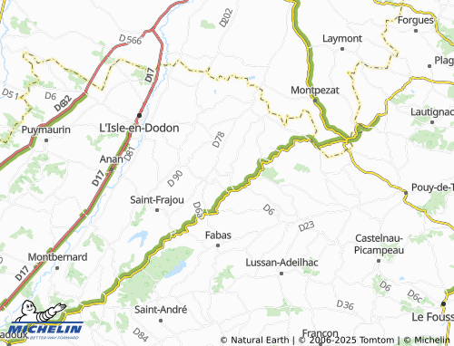 Carte MICHELIN Castelgaillard - ViaMichelin