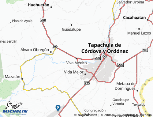 MICHELIN Viva México map - ViaMichelin
