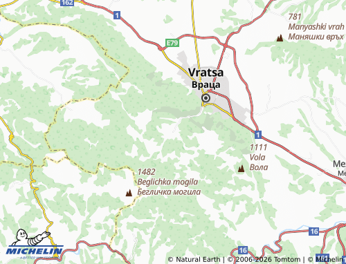 MICHELIN Zgorigrad map - ViaMichelin