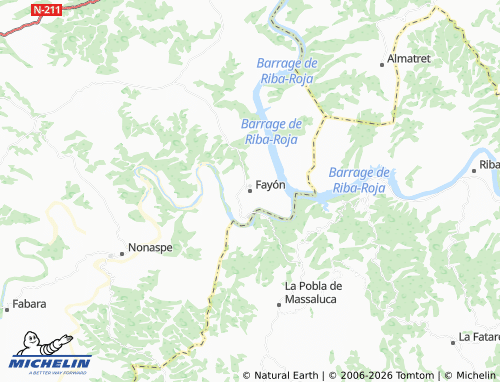 Kaart MICHELIN Fayón - ViaMichelin